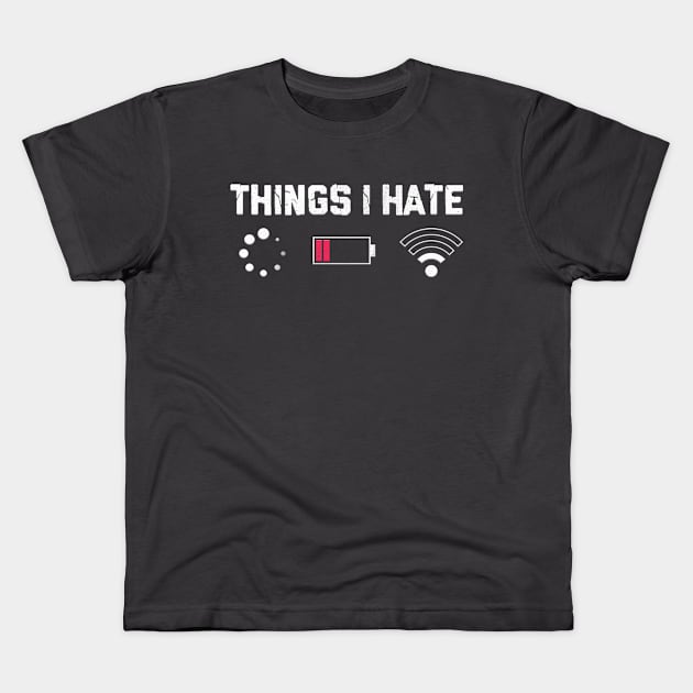 Things I hate Kids T-Shirt by PlimPlom